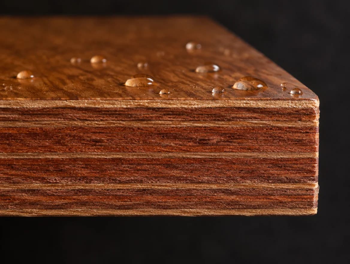 Gurjan Core Marine BWP (IS:710) sheet showing its layered edge